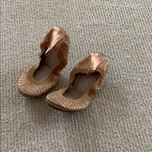 Rose gold flats